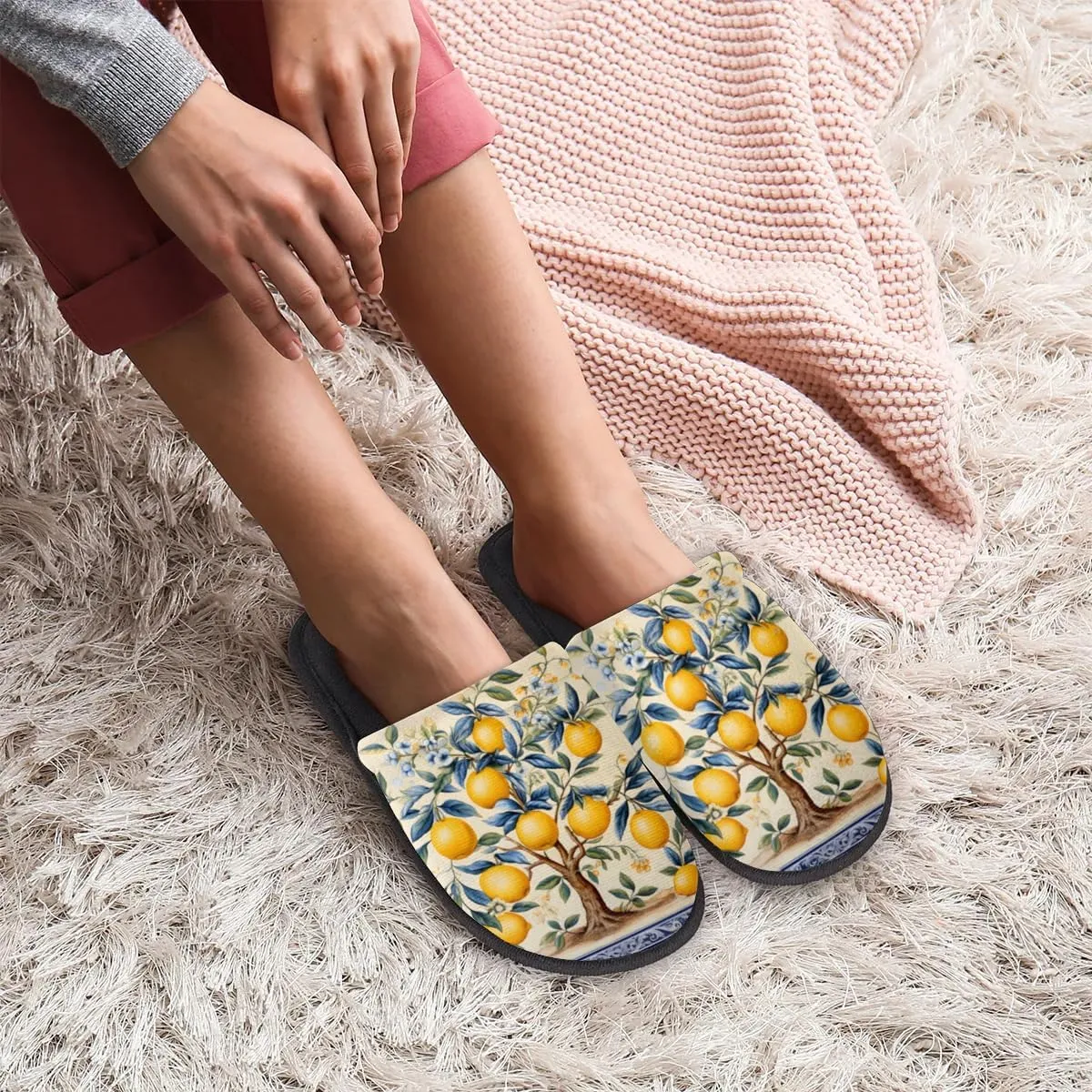 House Slippers for Women Men Soft Cozy Non Slip Lightweight Winter House Shoes for Indoor Outdoor