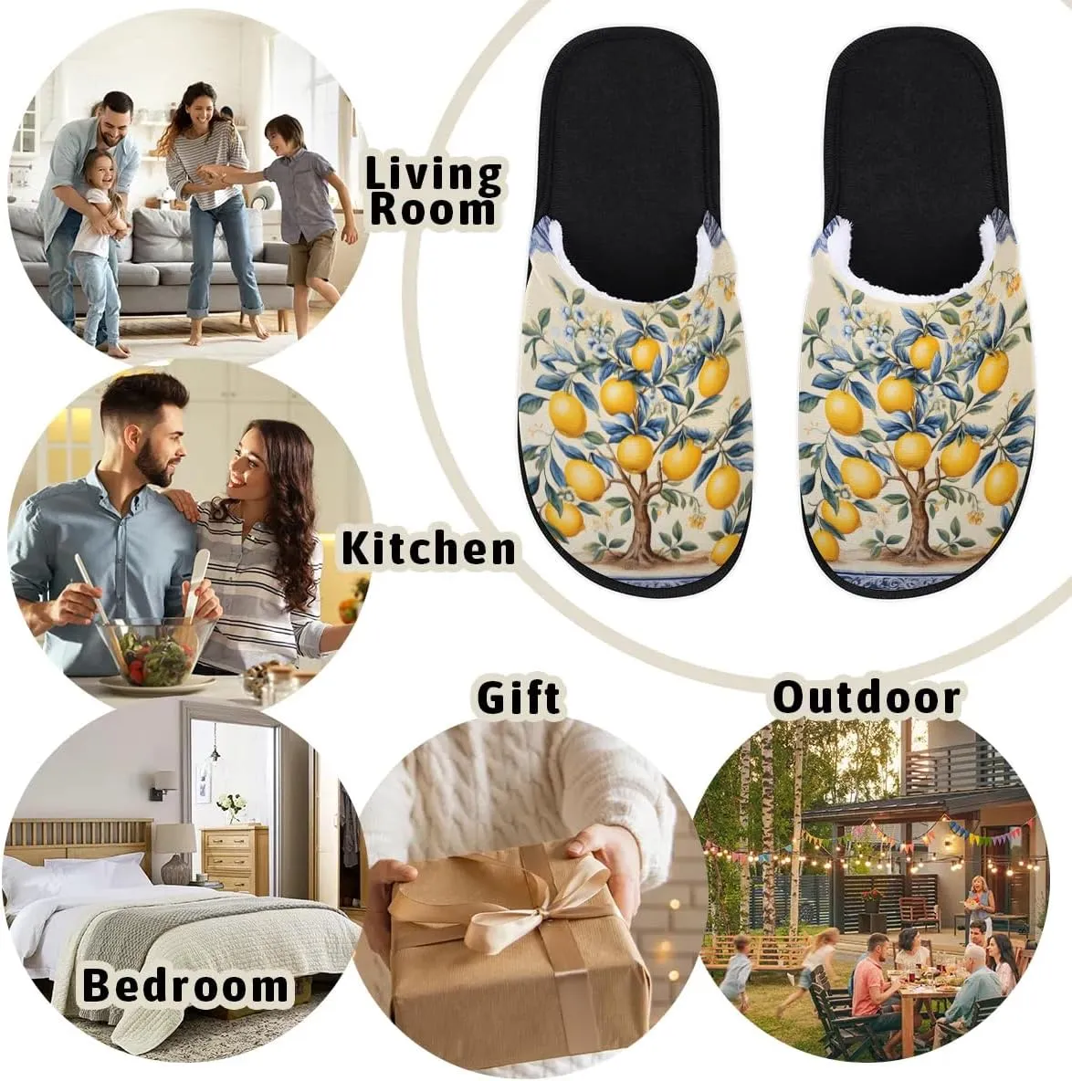 House Slippers for Women Men Soft Cozy Non Slip Lightweight Winter House Shoes for Indoor Outdoor