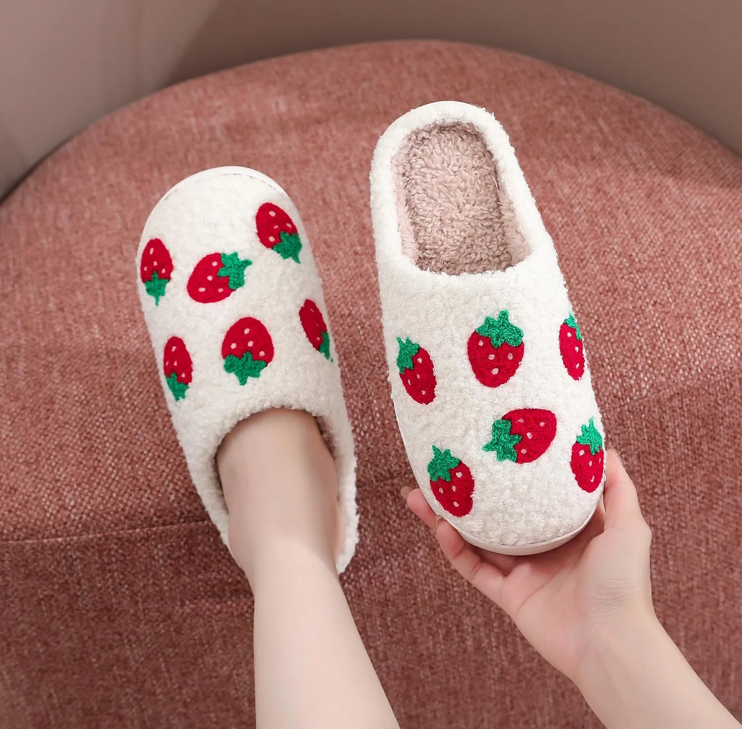 House Slippers for Women Men Soft Cozy Warm Slippers Plush Warm Home Shoes