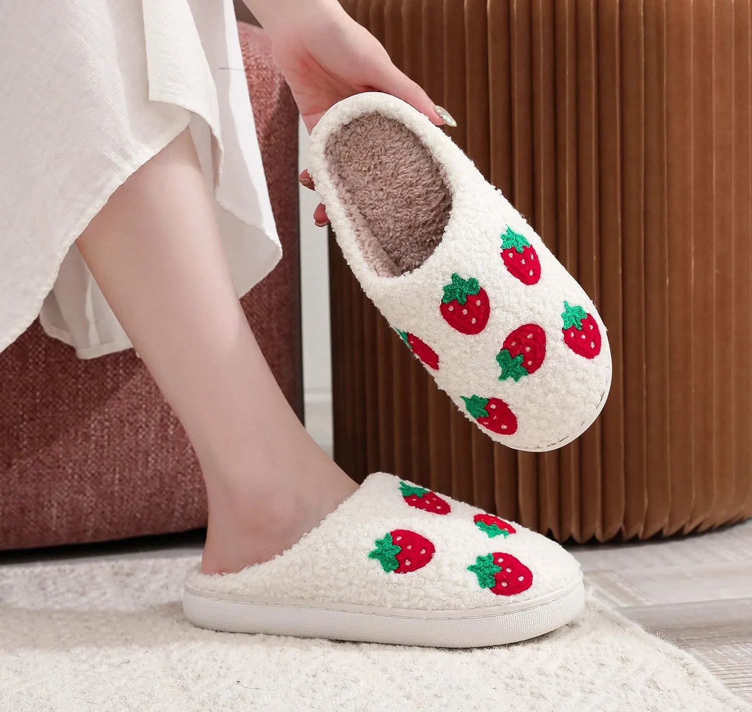 House Slippers for Women Men Soft Cozy Warm Slippers Plush Warm Home Shoes