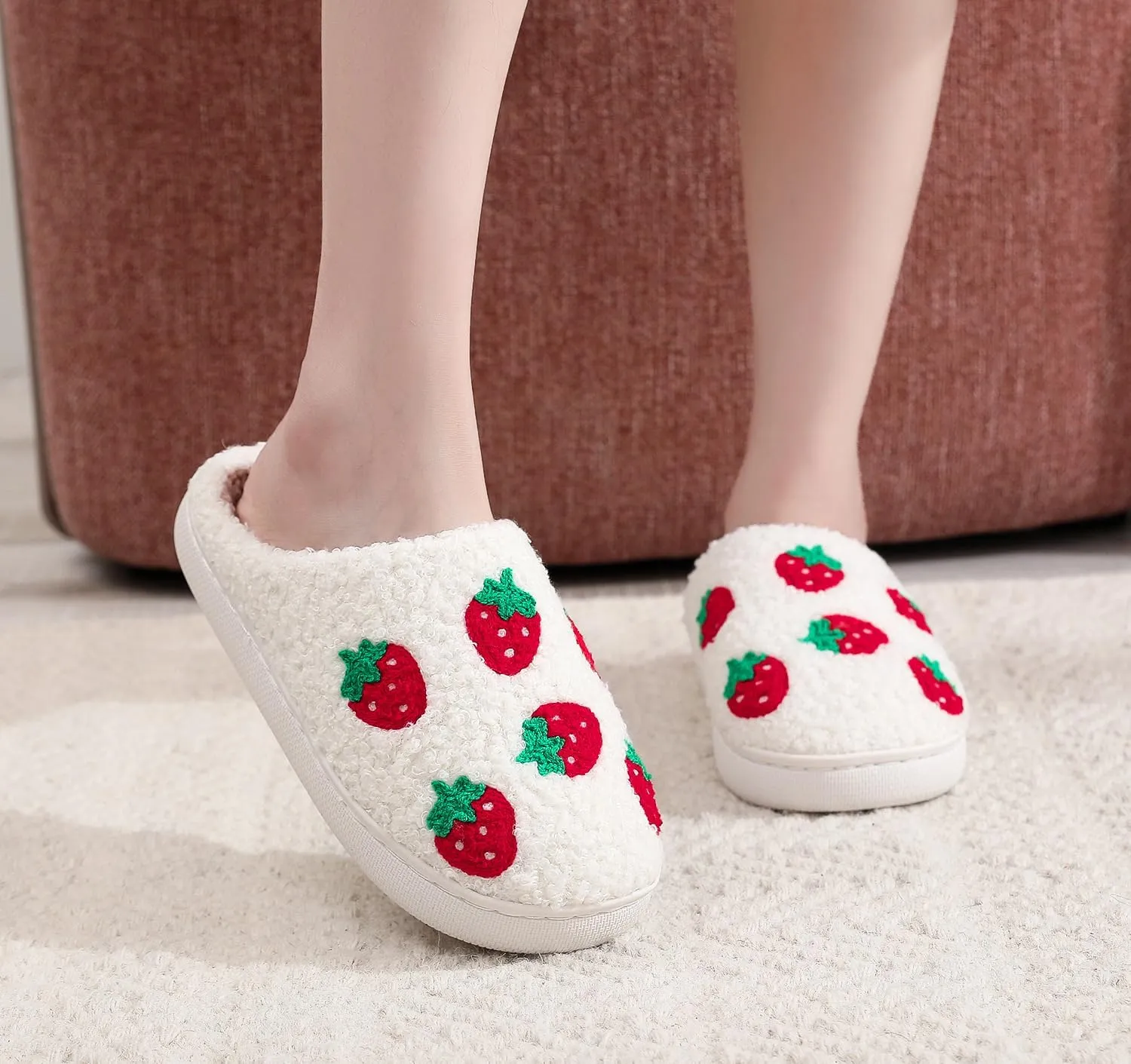 House Slippers for Women Men Soft Cozy Warm Slippers Plush Warm Home Shoes