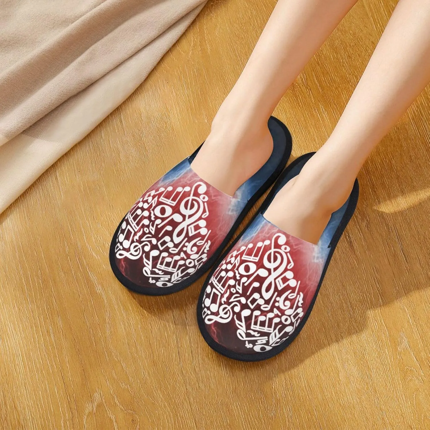 House Slippers Soft Cozy Winter For Men Women Plush Indoor Bedroom