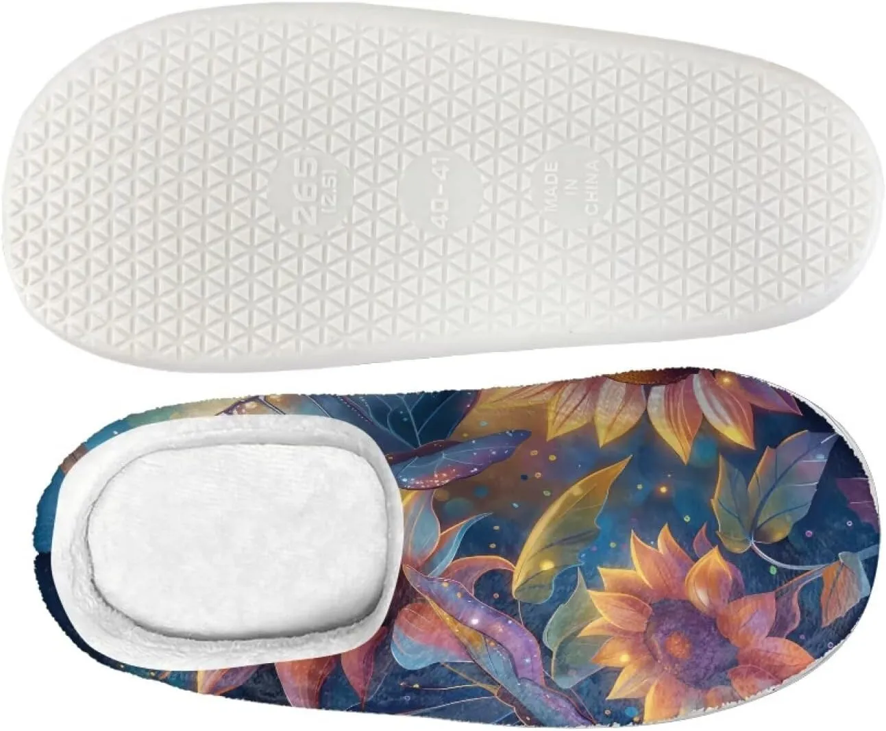 House Slippers Women Indoor Anti-Slip Size 2-12 White