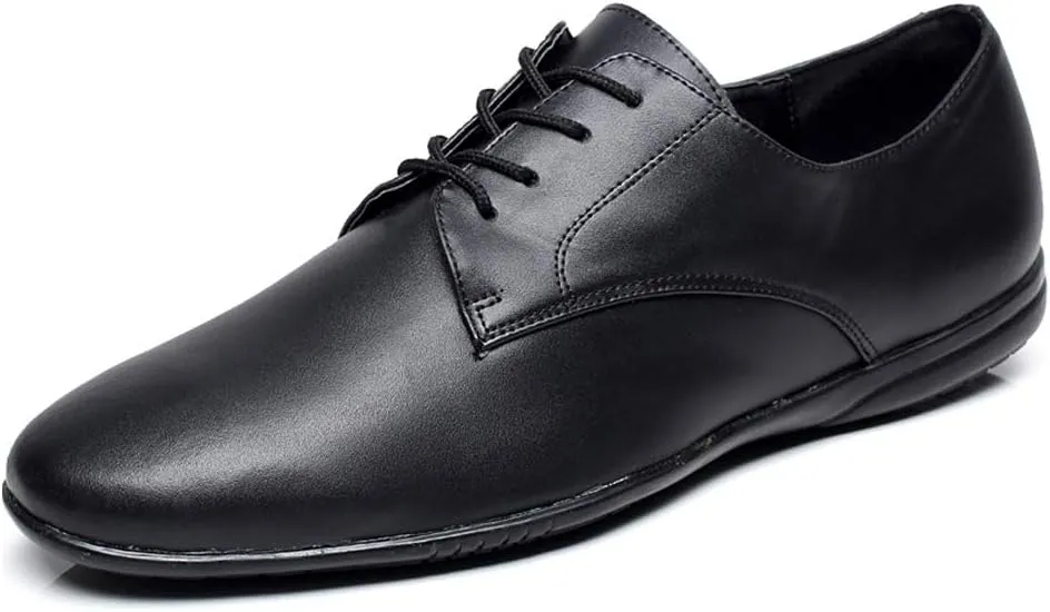 HROYL Men's Standard Latin/Jazz Dance Shoes Leather lace-up Ballroom W-701