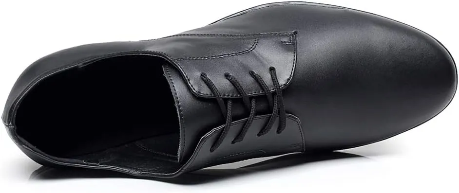 HROYL Men's Standard Latin/Jazz Dance Shoes Leather lace-up Ballroom W-701