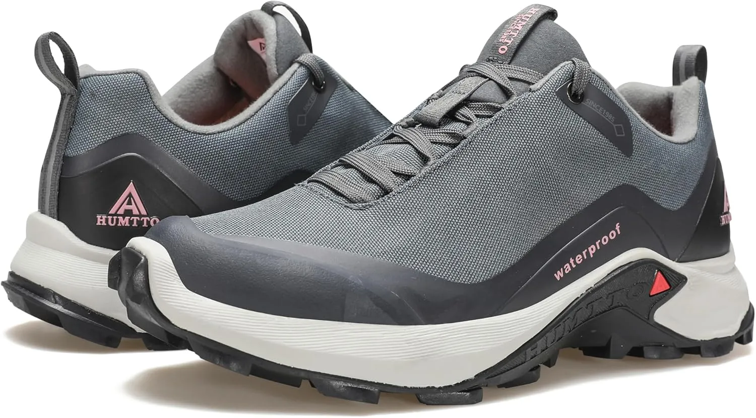 HUMTTO Women's All-Terrain Waterproof Hiking Shoes Lightweight Breathable Outdoor Trail Shoes Trekking Sneakers