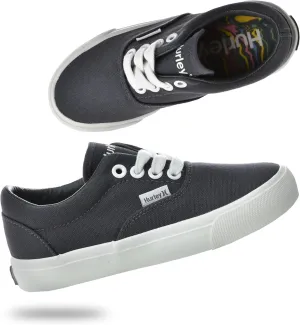 Hurley Marley Kids Lace Up Canvas Sneakers – Low Cut Skateboarding Shoes for Kids, Sports Shoes for Boys and Girls