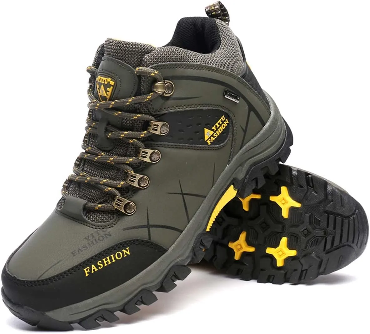HYDLONGR Men's Women's Lightweight Waterproof Anti-Slip Hiking Shoes Travel Camping Shoes Walking Shoes