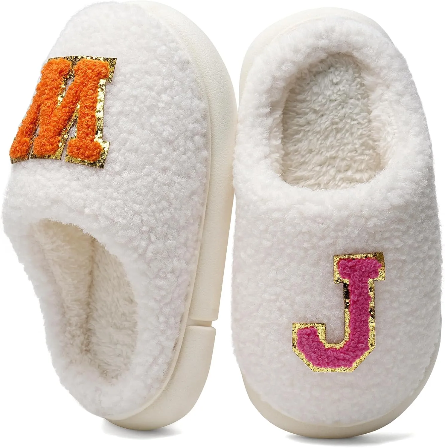 IceUnicorn Kids Slippers Boys Girls Warm Soft Plush Memory Foam House Slippers Big Little Kids Non-Slip Winter Home Shoes for Indoor Outdoor