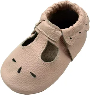iEvolve Baby Leather Shoes Soft First Walker Shoes Crib Shoes Moccasins for Toddlers