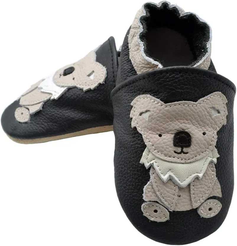 iEvolve Baby Leather Shoes Soft First Walker Shoes Crib Shoes Moccasins for Toddlers
