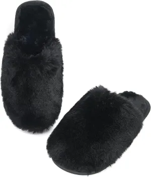 Indoor Winter Scuff Slippers for Women, Adorable Warm Slippers