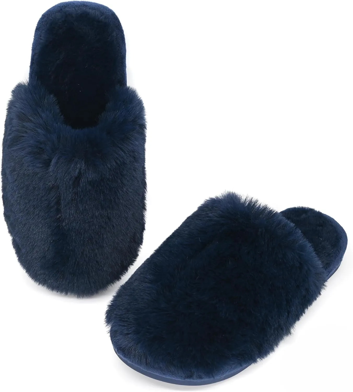 Indoor Winter Scuff Slippers for Women, Adorable Warm Slippers