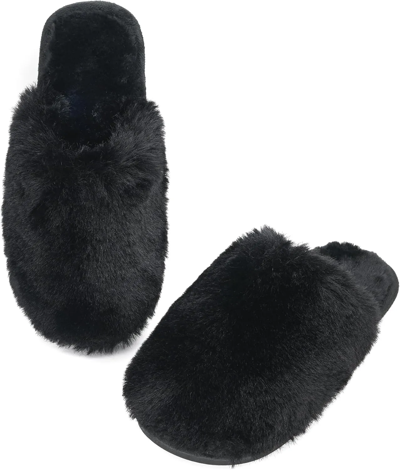 Indoor Winter Scuff Slippers for Women, Adorable Warm Slippers