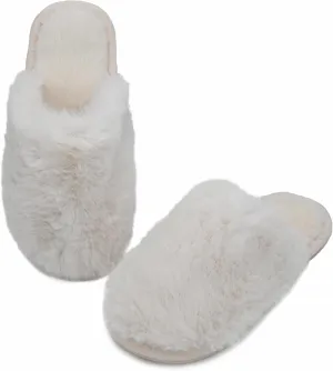 Indoor Winter Scuff Slippers for Women, Adorable Warm Slippers