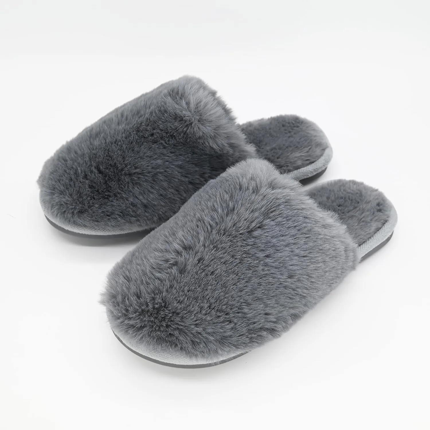 Indoor Winter Scuff Slippers for Women, Adorable Warm Slippers