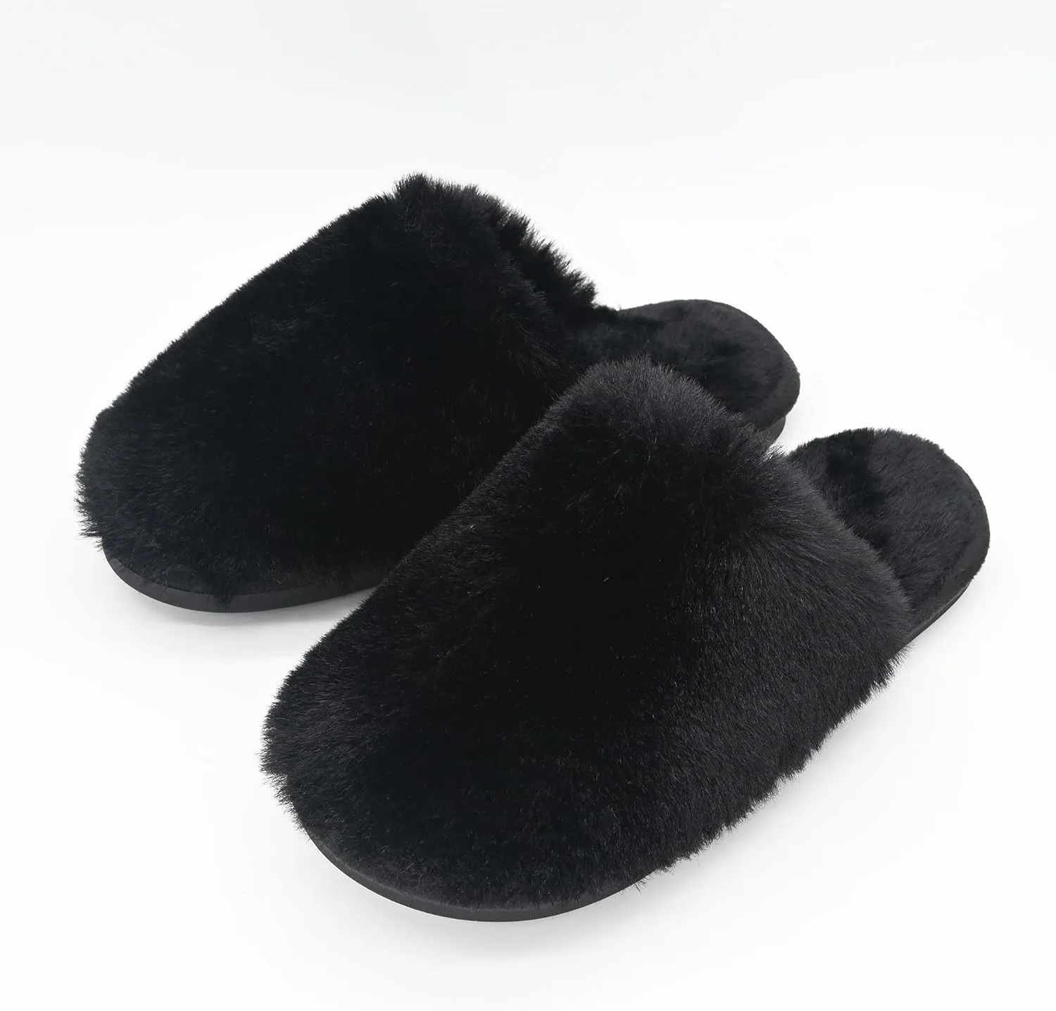 Indoor Winter Scuff Slippers for Women, Adorable Warm Slippers