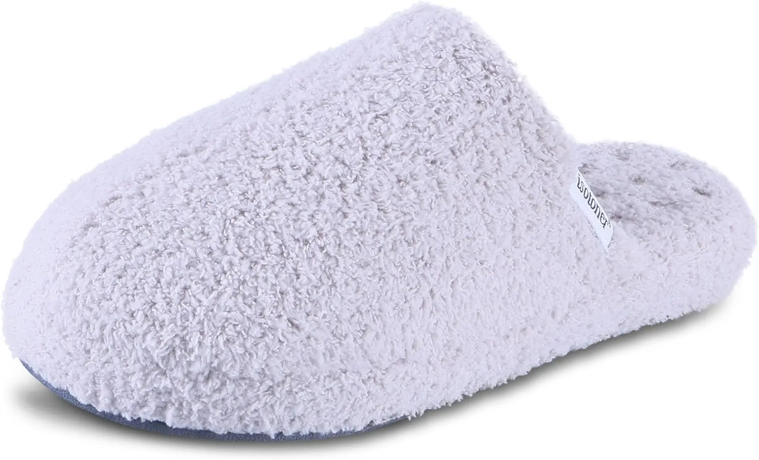 isotoner Women's Cozy Plush Terry Knit Joey Scuff Slippers-Memory Foam