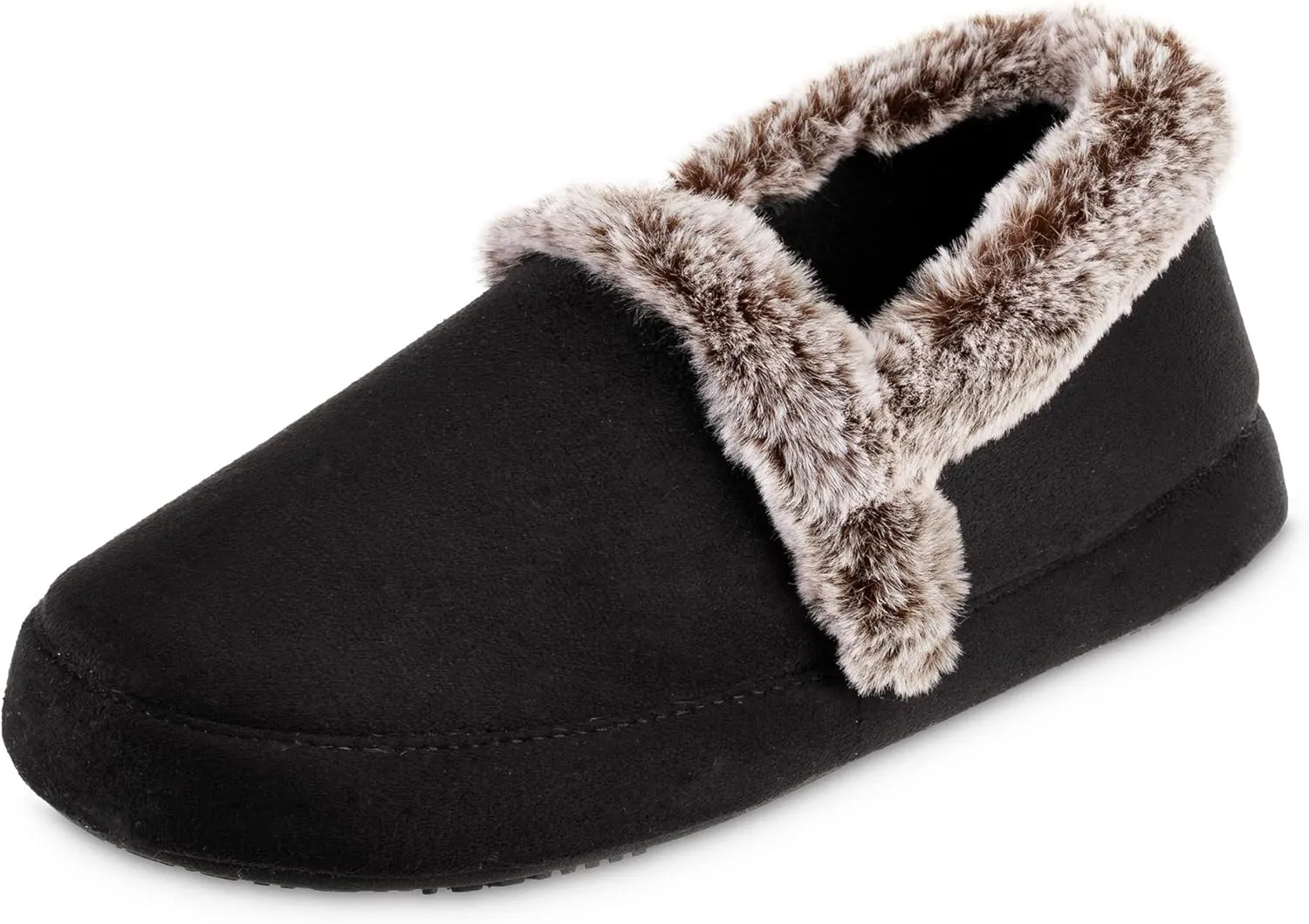 isotoner Women's Memory Foam Microsuede a Line Eco Comfort Recycled Slippers