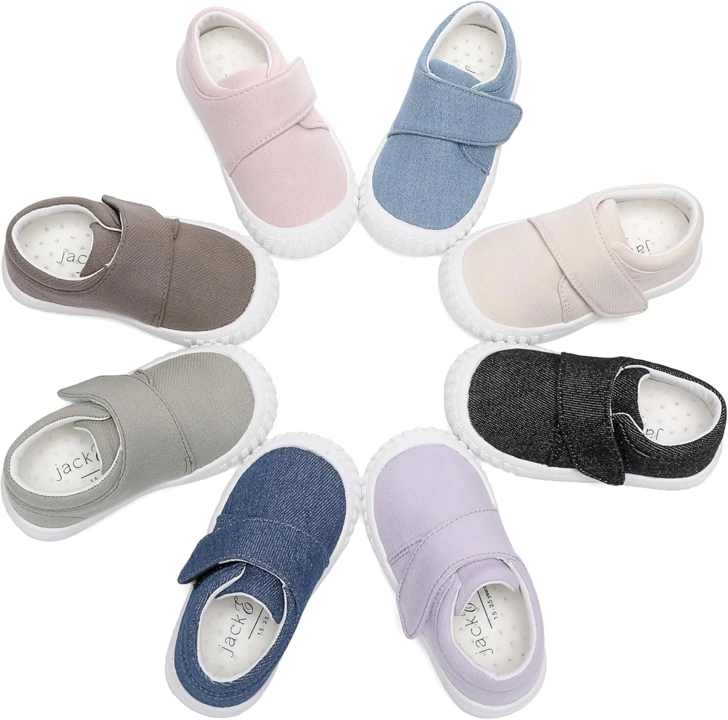 Jack & Lily Socks & Canvas Sneakers for Kids- Breathable Toddler Shoes with Non-Slip Sole for Confident Steps- Kids Shoe for Comfort, Support & Daily Play- Baby Sneakers Keep Little Feet Happy All Day