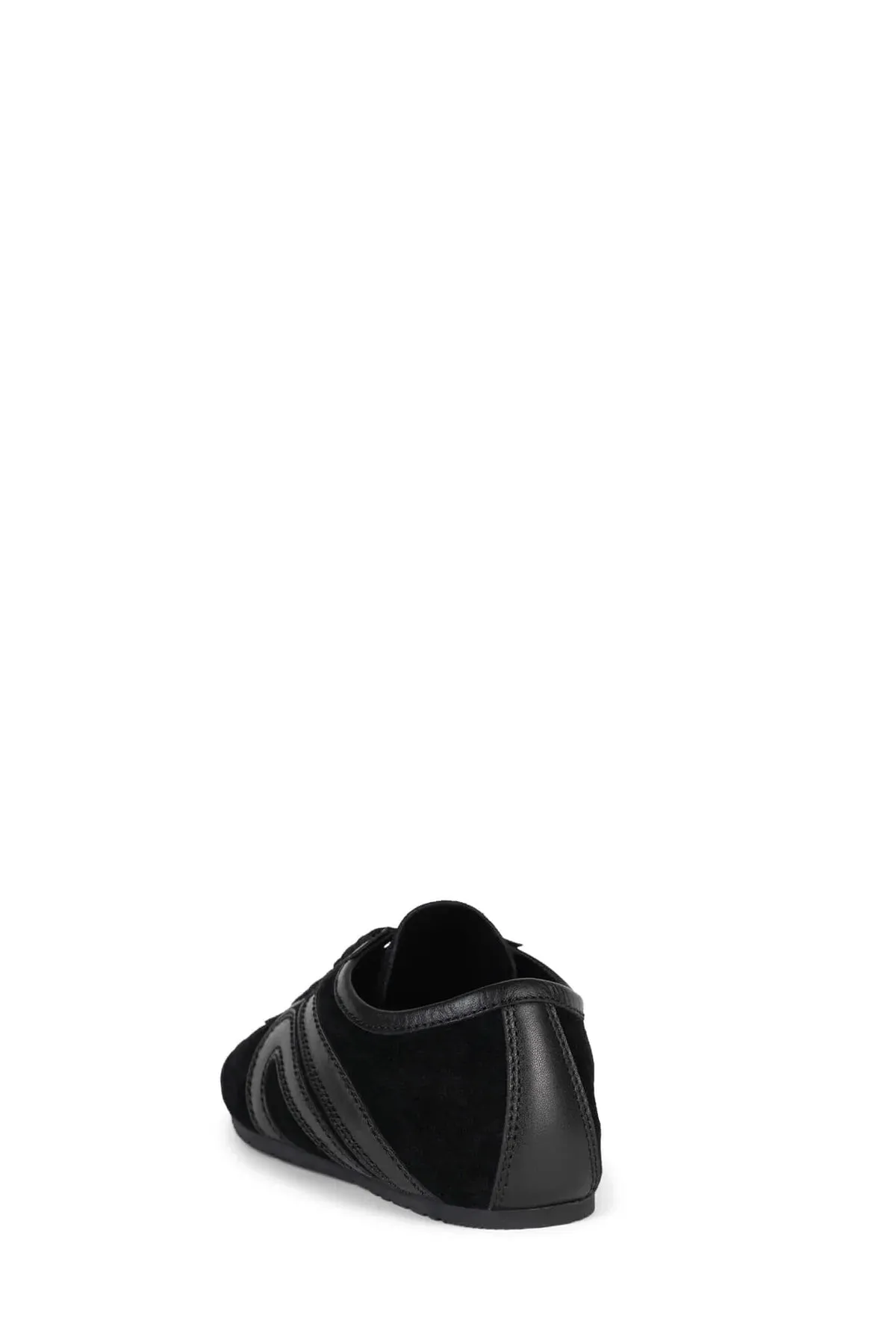 JEFFREY CAMPBELL ALETA BLK SUEDE COMBO SNEAKER