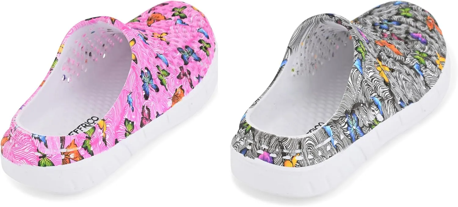 JEFFRICO Breathable Clogs for Women - Lightweight Slip-On Garden, Nursing & Work Shoes with Arch Support - Work Clogs Comfortable EVA Footwear