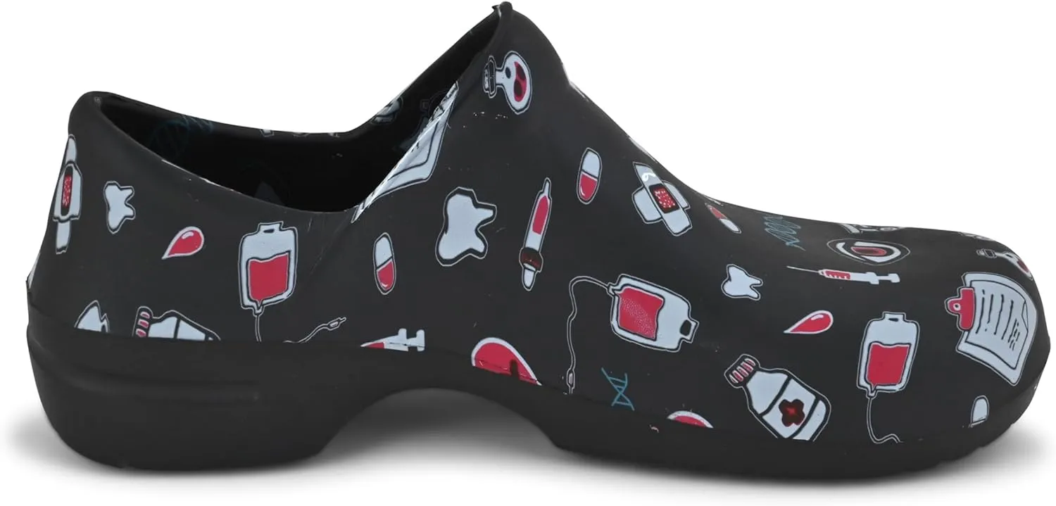 JEFFRICO Breathable Clogs for Women - Lightweight Slip-On Garden, Nursing & Work Shoes with Arch Support - Work Clogs Comfortable EVA Footwear
