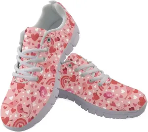 Jeiento Outdoor Running Shoes for Women Men Teenager Non Slip Fashion Mesh Gym Sports Shoes Workout Casual Sneakers for Teenager Girls