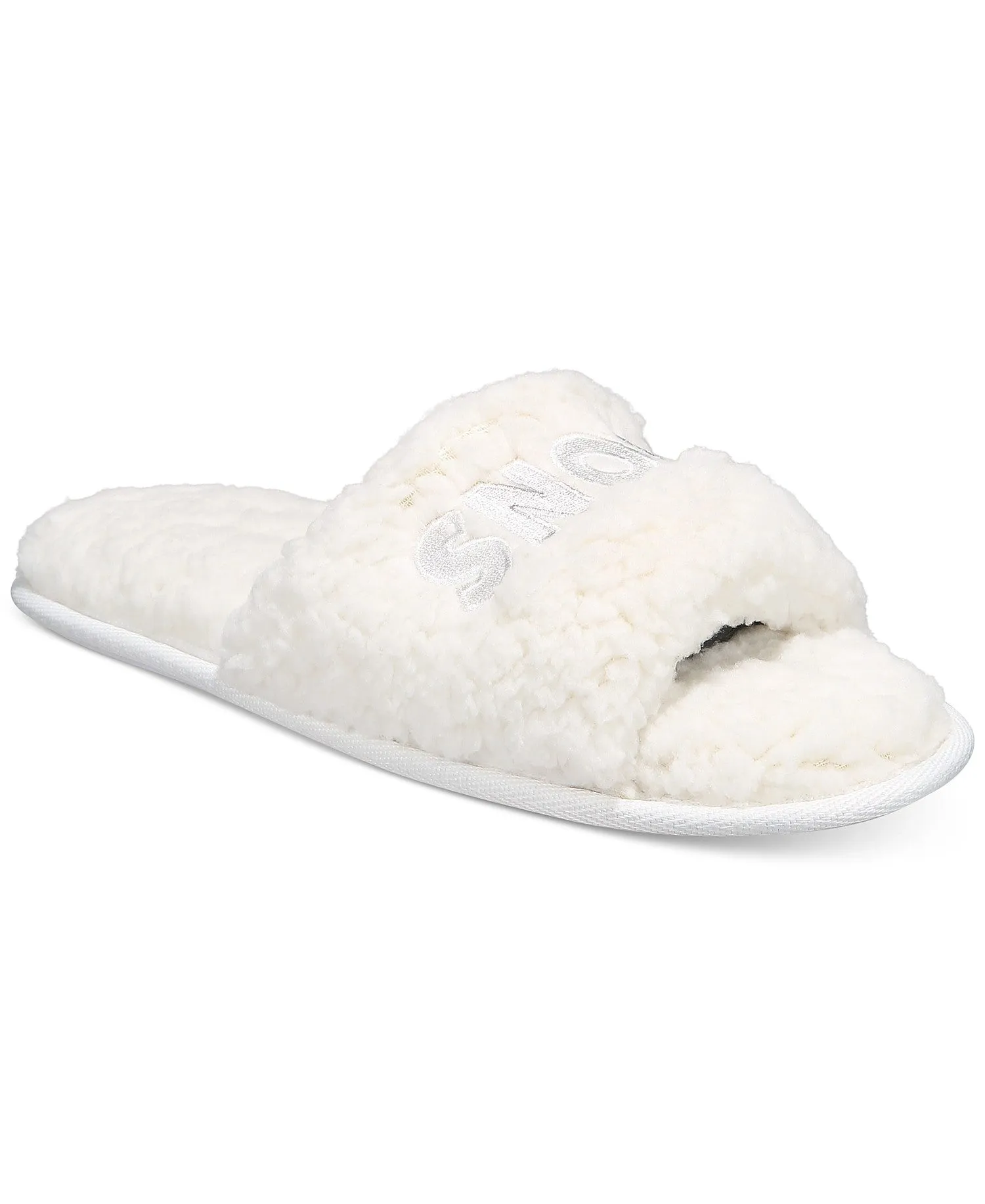 Jenni Women's Snow What Sherpa Slippers, Snow White, S (5-6)