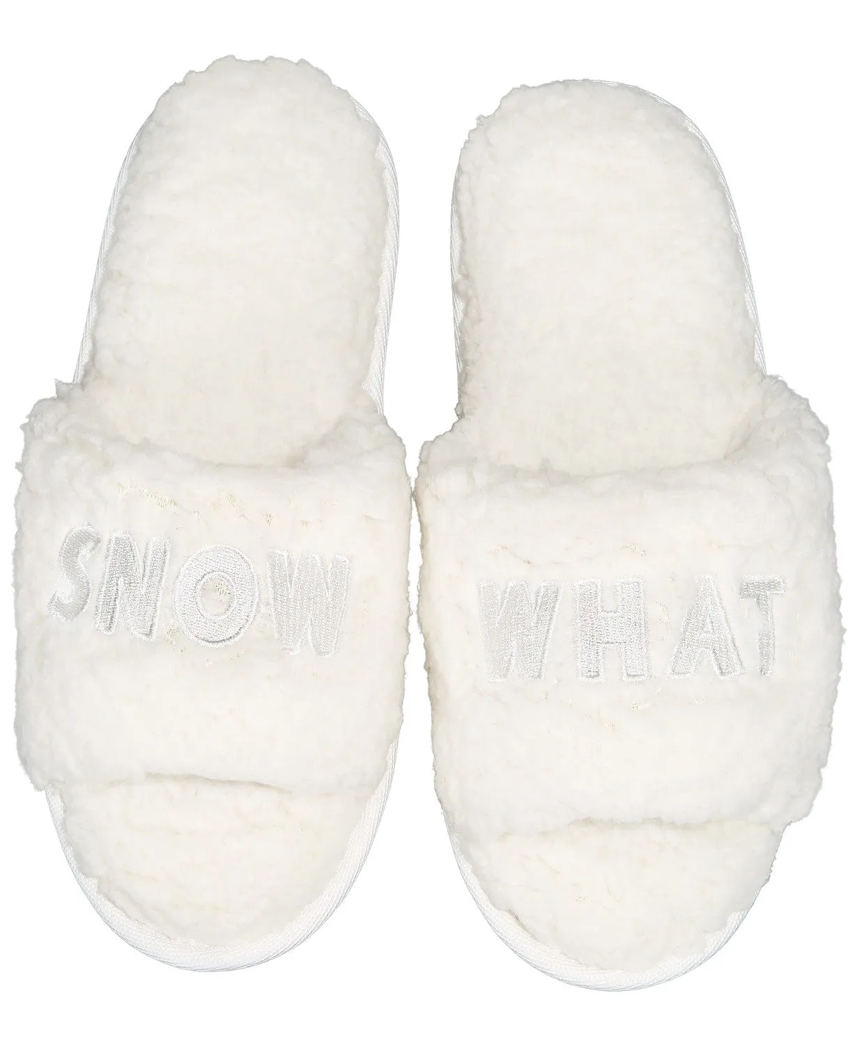 Jenni Women's Snow What Sherpa Slippers, Snow White, S (5-6)