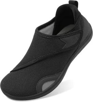 JIASUQI Men's Walking Shoes Wide Toe Sneakes with Arch Support House Shoes Slippers for Men