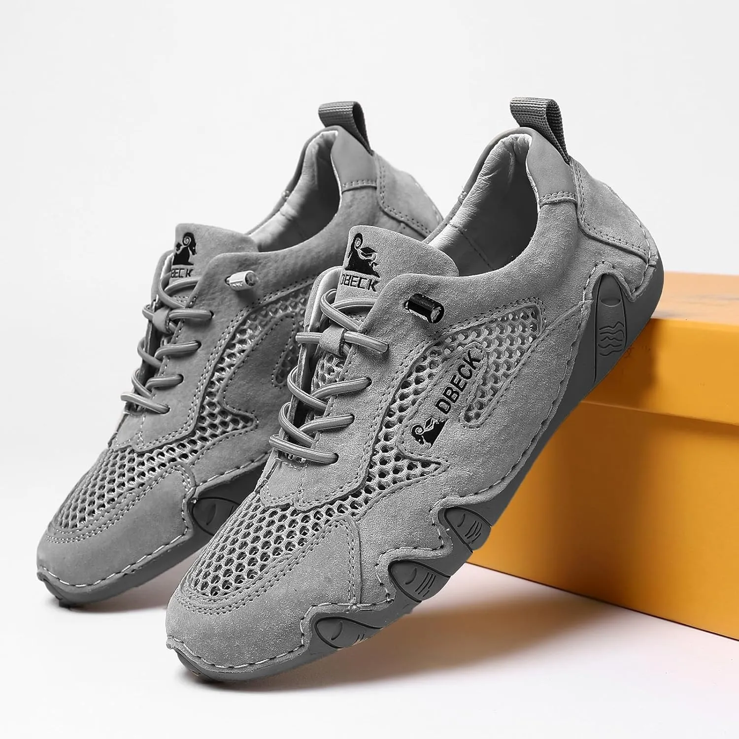 JishinGal Women Outdoor Mesh Trail Shoes for Hiking & Walking Women's Summer Sports Shoes Breathable Mesh Non-Slip Lightweight Casual Sneakers