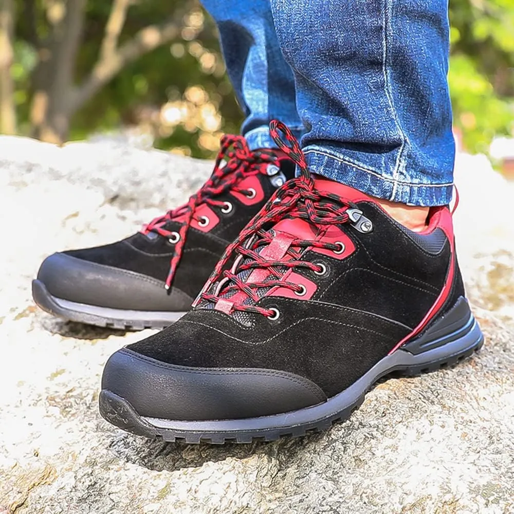 JITUUE Mens Hiking Shoes - Low-Top Outdoor Waterproof Shoes, Comfortable All-Day Walking Shoes for Men, Ideal for Outdoor Trailing Trekking Adventure Sneakers