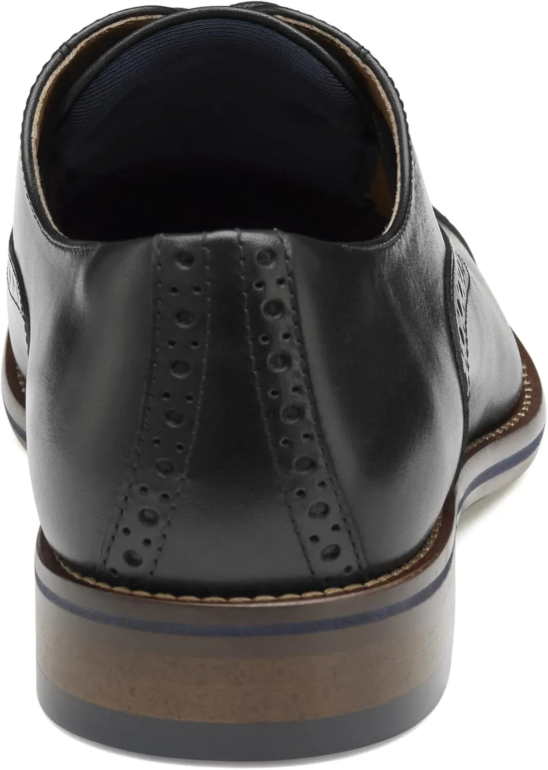 Johnston & Murphy Men’s Conard 2.0 Cap Toe Shoe – Men's Dress Shoes, Dress Shoes for Men, Rich Italian Leather Shoes, Men’s Work Shoes, Cushioned Footbed & Rubber Sole