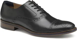 Johnston & Murphy Men’s Conard 2.0 Cap Toe Shoe – Men's Dress Shoes, Dress Shoes for Men, Rich Italian Leather Shoes, Men’s Work Shoes, Cushioned Footbed & Rubber Sole