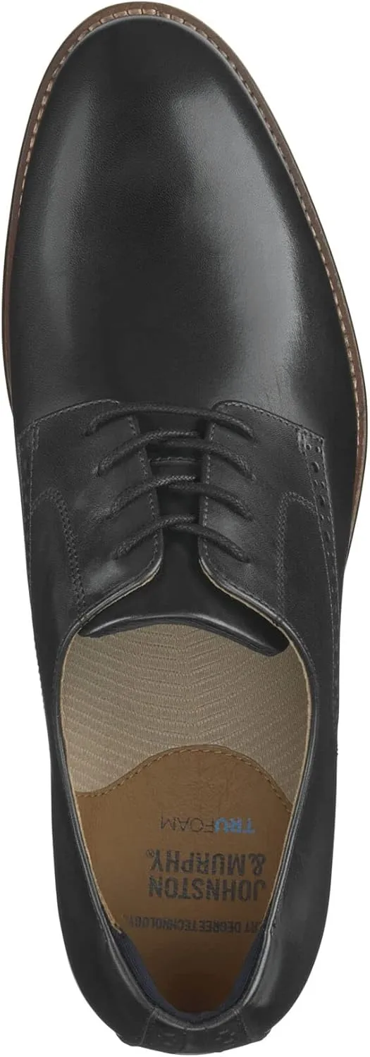Johnston & Murphy Men’s Conard 2.0 Plain Toe Shoe – Men's Dress Shoes, Dress Shoes for Men, Rich Italian Leather Shoes, Men’s Work Shoes, Cushioned Footbed & Rubber Sole
