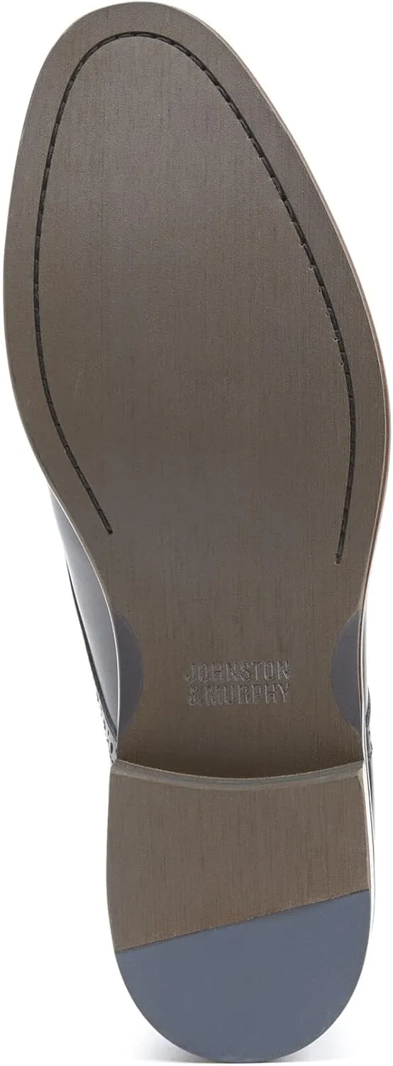 Johnston & Murphy Men’s Conard 2.0 Plain Toe Shoe – Men's Dress Shoes, Dress Shoes for Men, Rich Italian Leather Shoes, Men’s Work Shoes, Cushioned Footbed & Rubber Sole