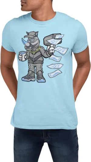 Jordan 11 Cool Grey Men's T Shirt to Match Sneakers, Urban Clothing Graphic Tee to Match Back to Jordan 11s