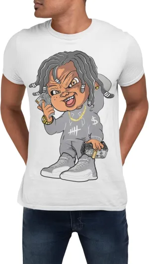Jordan 12 Stealth Men's T Shirt to Match Killa Cash Doll, Shirt to Match Jordan 12 Stealth Gift for Jordan 12s