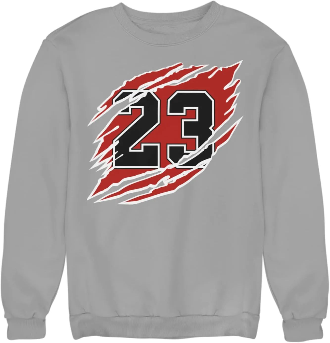 Jordan 23 Slash Men's Sweatshirt To Match Jordan Black White Red Sneakers, Crewneck Pullover Jordan 23 Graphic Sweat Shirt