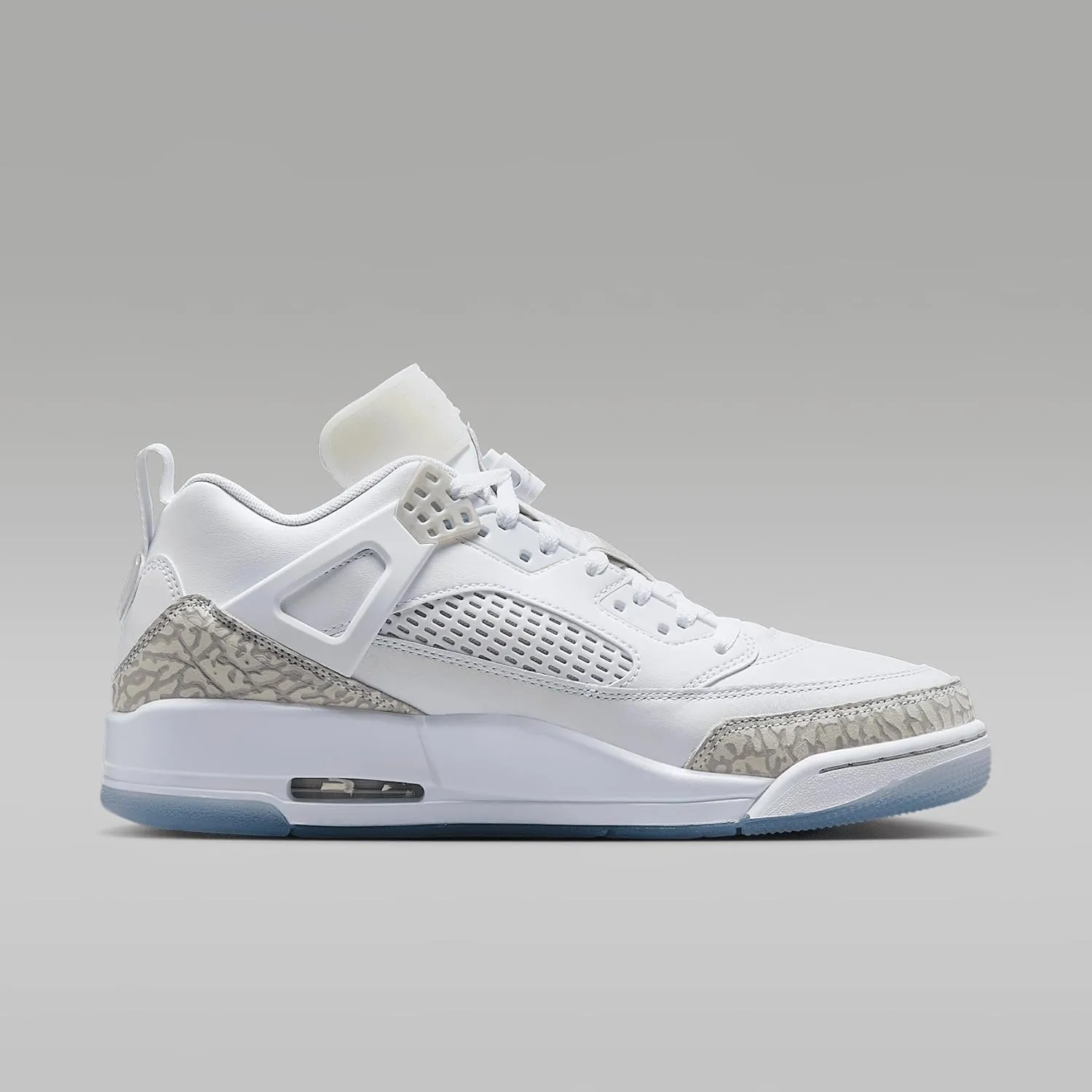Jordan Spizike Low Men's Shoes (FQ1759-103, White/Metallic Silver/Barely Blue/Neutral Grey)