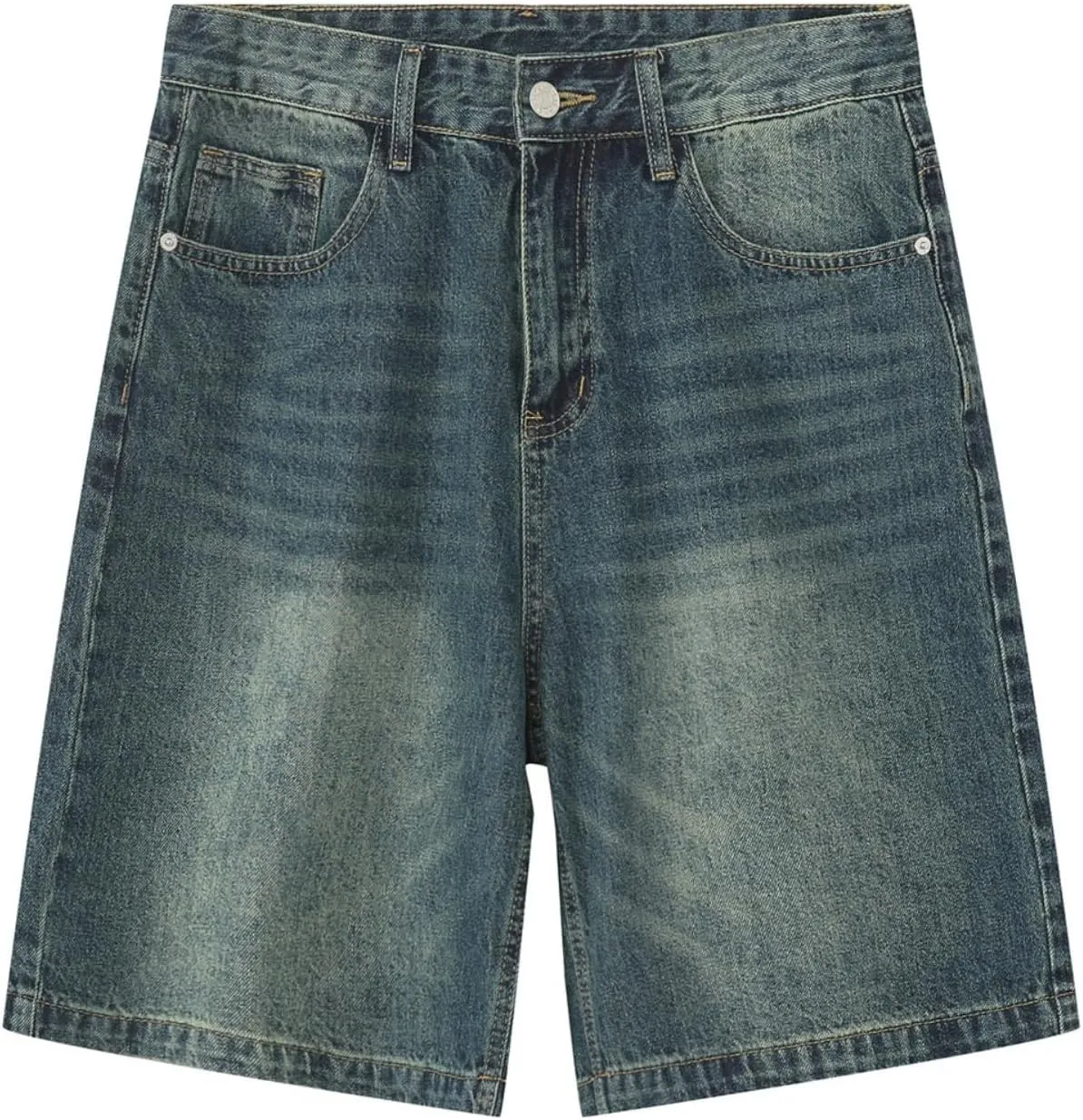 Jorts Men Baggy Y2k Hip Hop Shorts Skater Jeans Grunge Shorts Aesthetic Pants