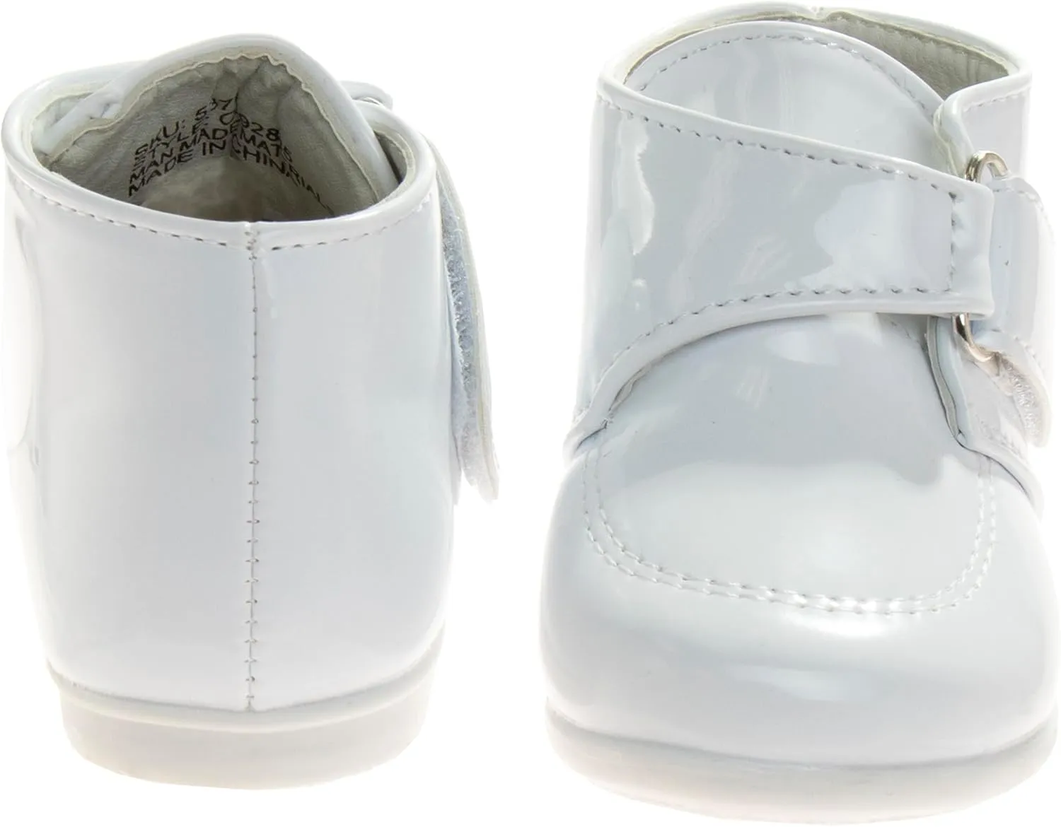 Josmo Baby Boy Girl First Walking Shoes Classic Boots Soft Leather Formal Crib Shoes Size Infant - Toddler