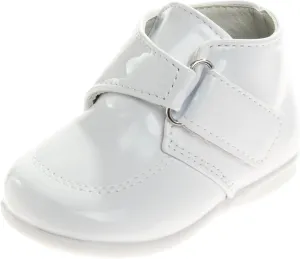 Josmo Baby Boy Girl First Walking Shoes Classic Boots Soft Leather Formal Crib Shoes Size Infant - Toddler