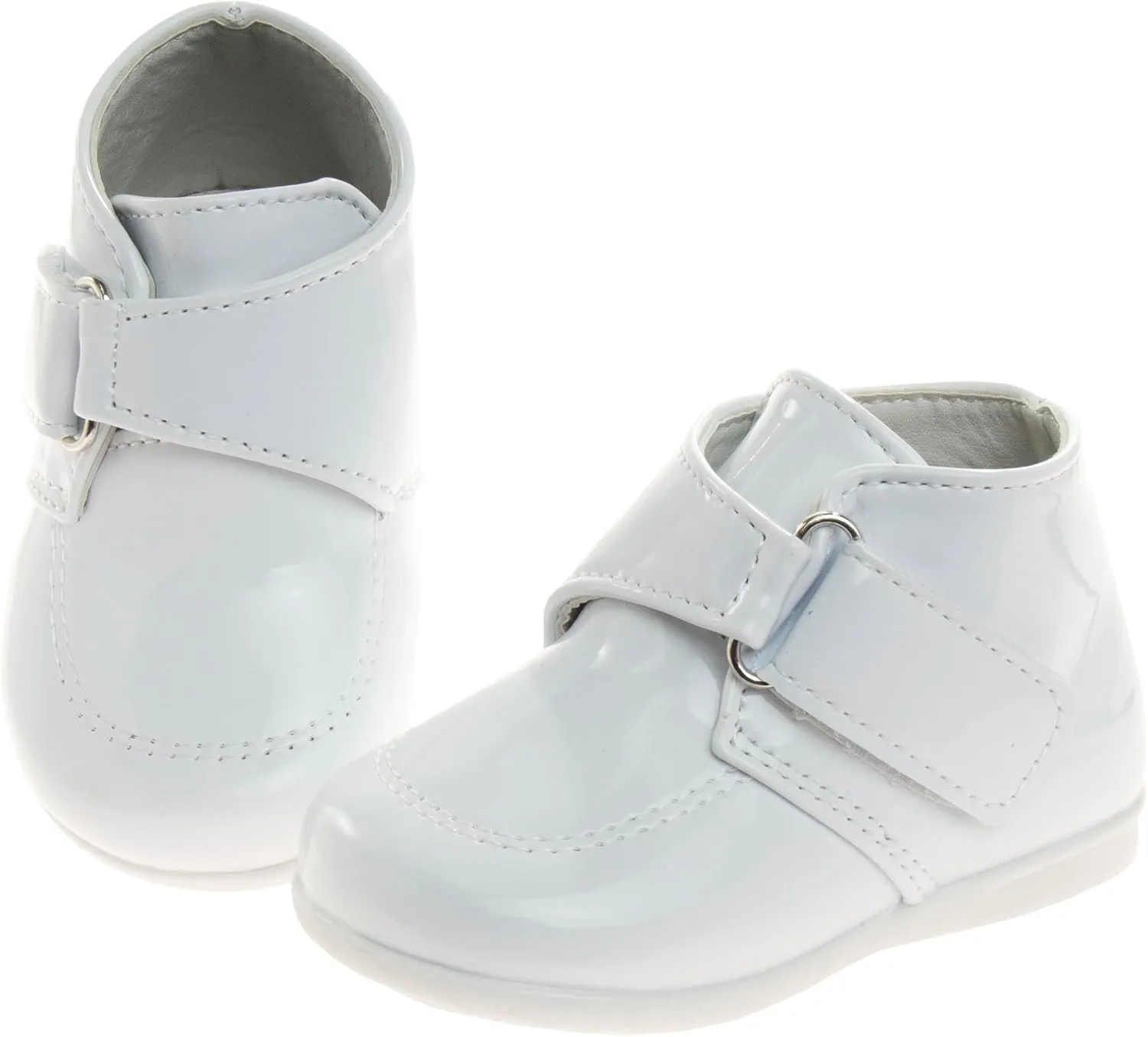 Josmo Baby Boy Girl First Walking Shoes Classic Boots Soft Leather Formal Crib Shoes Size Infant - Toddler