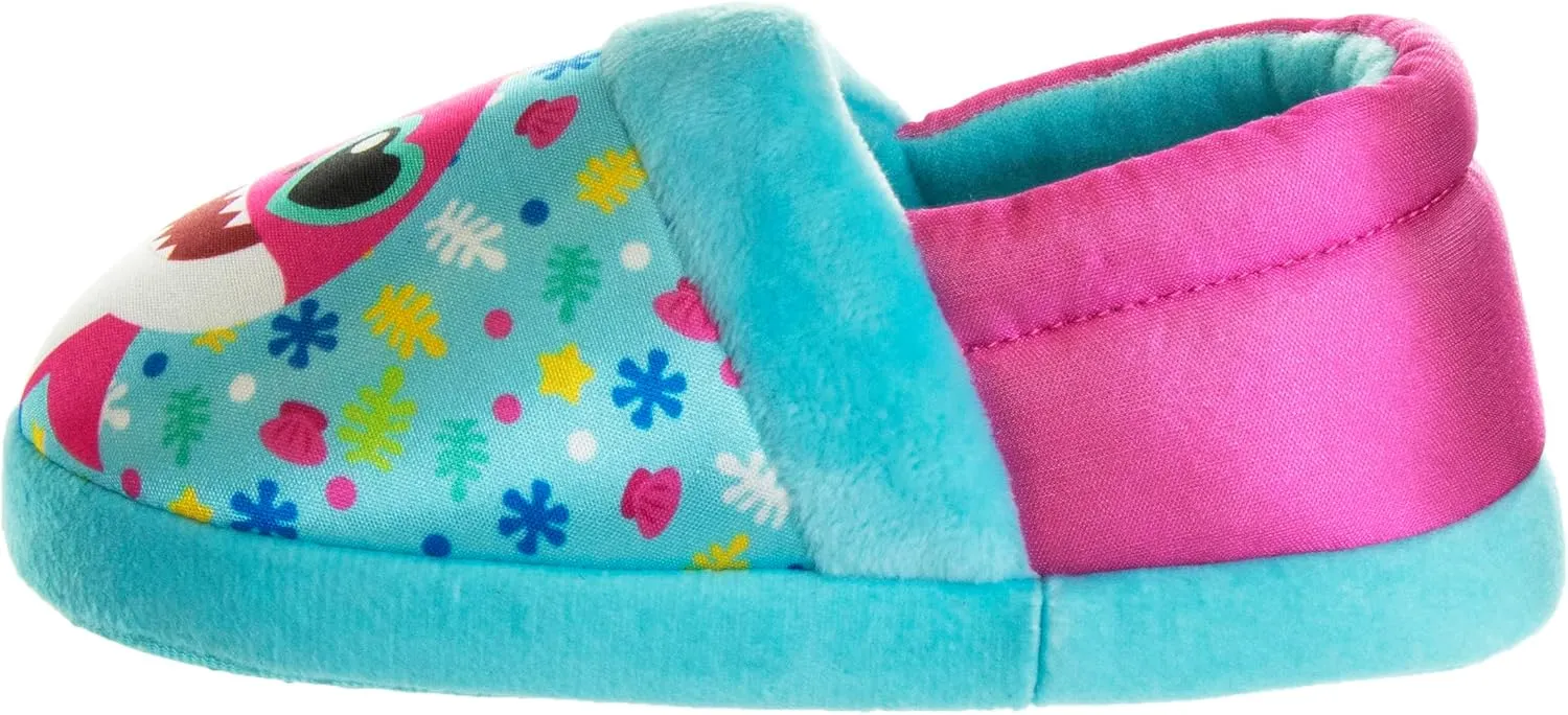 Josmo Baby Shark Slippers for Girls and Boys - Lightweight Soft House Shoes for Kids