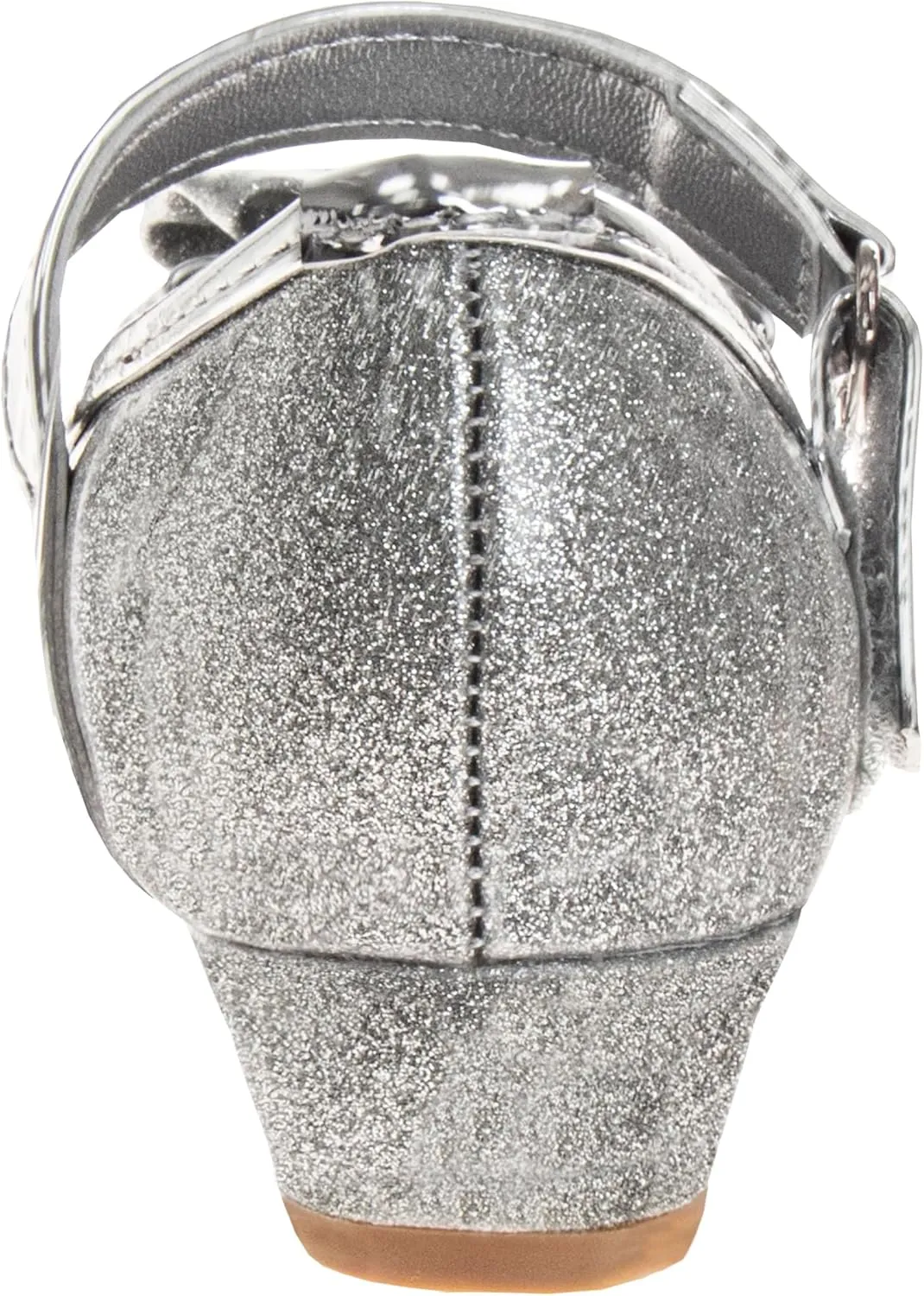 Josmo Girls Sparkly Dress Bow Sandals - Formal Party Wear Shoes