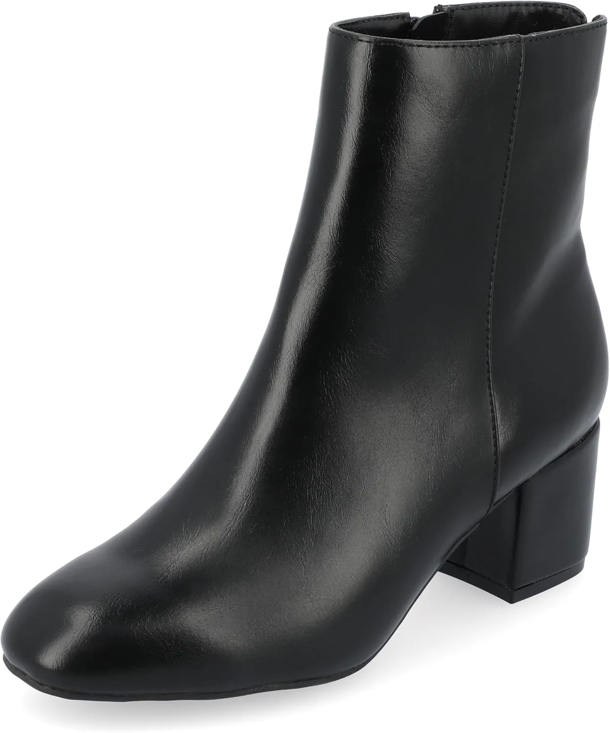 Journee Collection Womens ADRIA Faux Leather Ankle Boots
