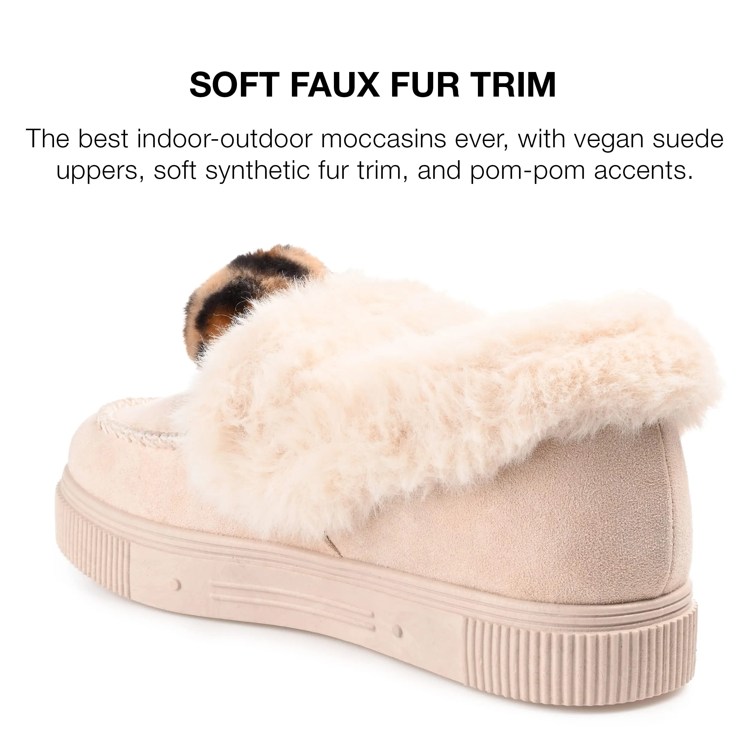 Journee Womens Sunset Tru Comfort Foam Slip On Shoe Style Round Toe Slippers Beige
