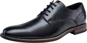 Jousen Men's Dress Cap Toe Wingtip Brogue Oxford Formal Shoes for Business and Derby Occasions